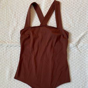 Dark red bodysuit